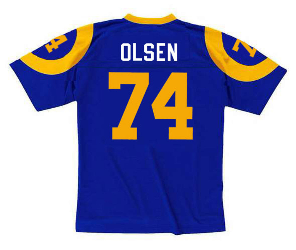 Los Angeles Rams Merlin Olsen 1974 Throwback Football Jersey product image
