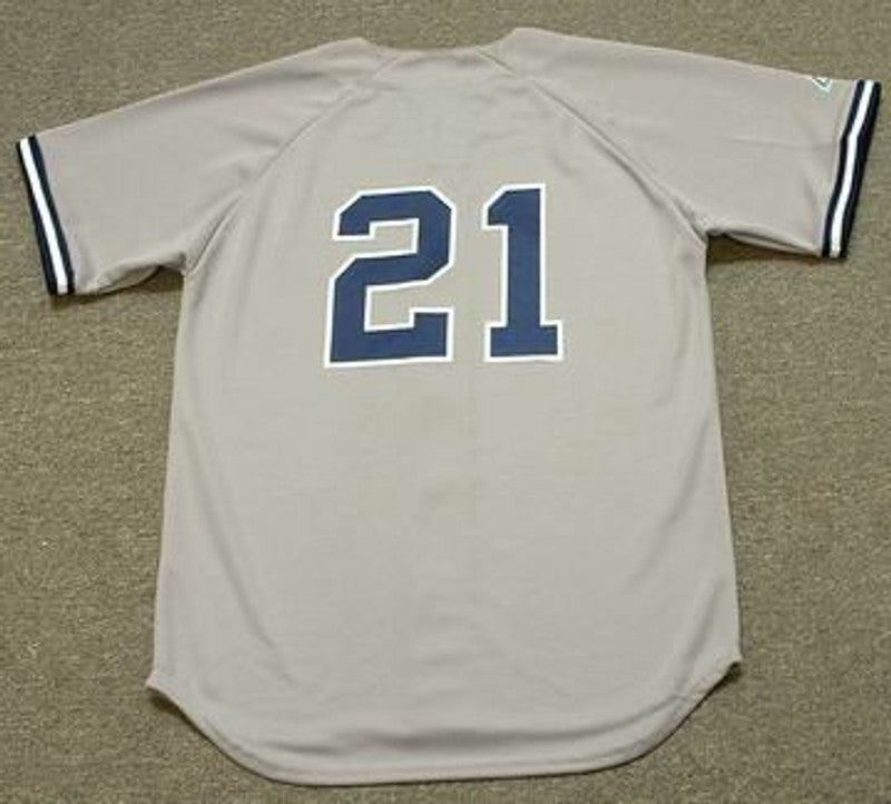 P NYY 1998 Throwback Away Baseball Stitched Jersey, Vintage Baseball Jersey, Retro Sewn Jersey