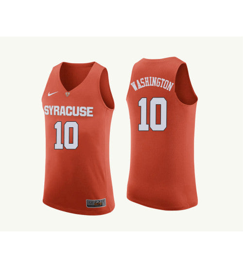 Syracuse Orange 10 Howard Washington College Basketball Jersey Orange 4615 retro stitched fan jersey RTJ8034 image 1