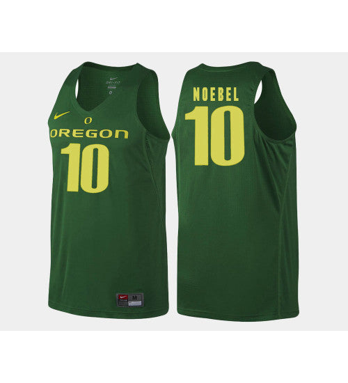 Oregon Ducks 10 Charlie Noebel Green Road College Basketball Jersey retro stitched fan jersey RTJ2653 image 1