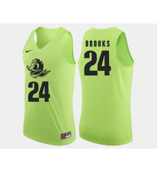 Oregon Ducks 24 Dillon Brooks Apple Green Alternate College Basketball Jersey retro stitched fan jersey RTJ8400 image 1