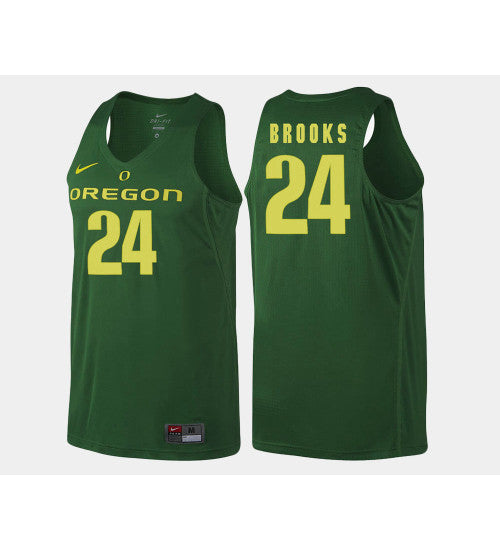 Oregon Ducks 24 Dillon Brooks Green Road College Basketball Jersey retro stitched fan jersey RTJ2609 image 1