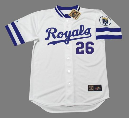 Amos Otis Kansas City Royals 1983 Baseball jersey retro stitched fan gear RTJ01929