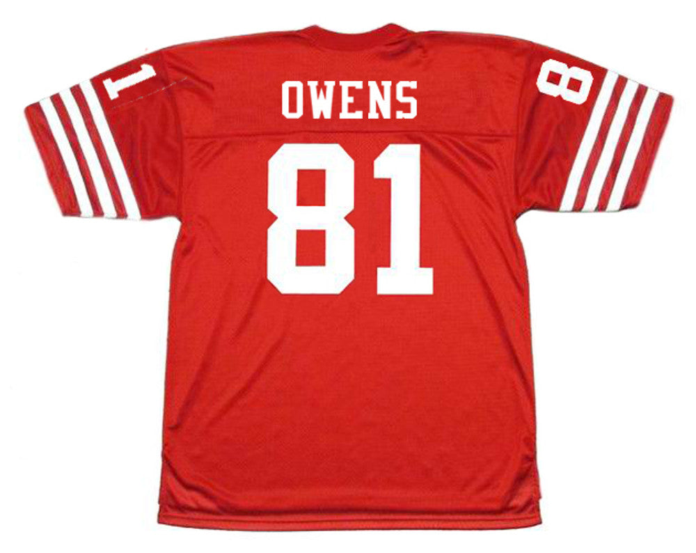 San Francisco 49ers Terrell Owens 2002 Home Throwback Football Jersey product image
