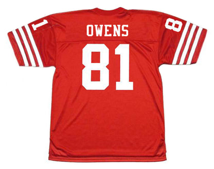 San Francisco 49ers Terrell Owens 2002 Home Throwback Football Jersey product image
