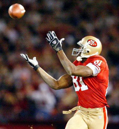 San Francisco 49ers Terrell Owens 2002 Home Throwback Football Jersey product image