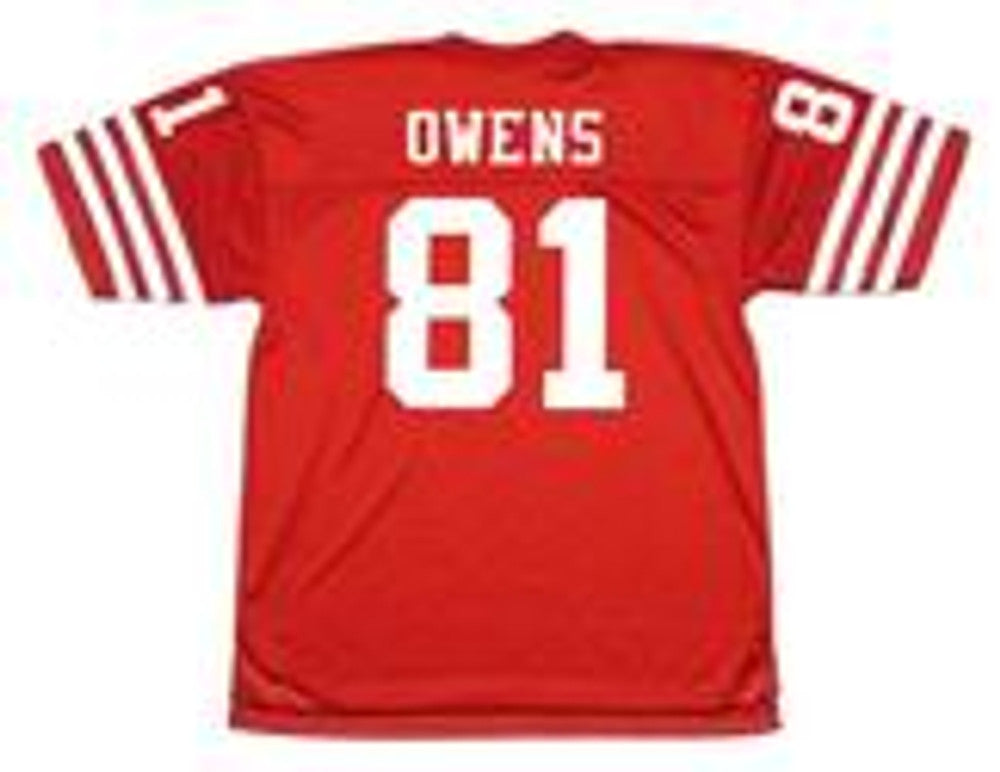San Francisco 49ers Terrell Owens 2002 Home Throwback Football Jersey product image