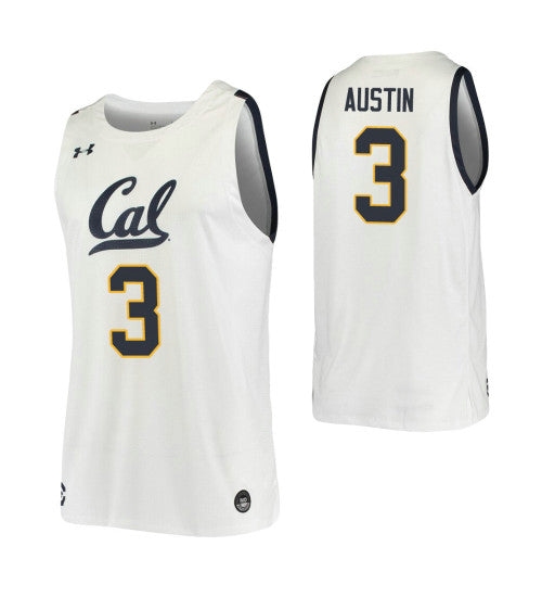 California Golden Bears 3 Paris Austin White College Basketball Jersey retro stitched fan jersey RTJ6081 image 1