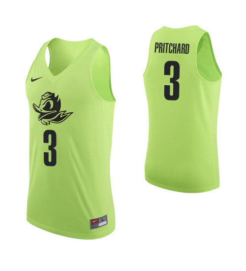 Oregon Ducks 3 Payton Pritchard College Basketball Jersey Apple Green retro stitched fan jersey RTJ8391 image 1