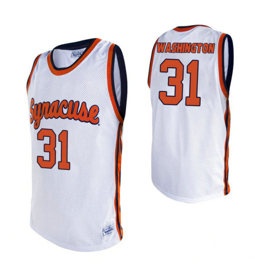Syracuse Orange 31 Pearl Washington Alumni College Basketball Jersey White retro stitched fan jersey RTJ2185 image 1