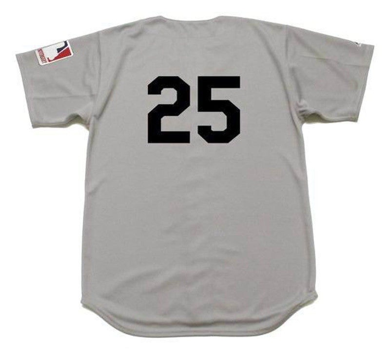 JP NYY 1969 Cooperstown Away Stitched Jersey, Vintage Baseball Jersey, Retro Sewn Jersey