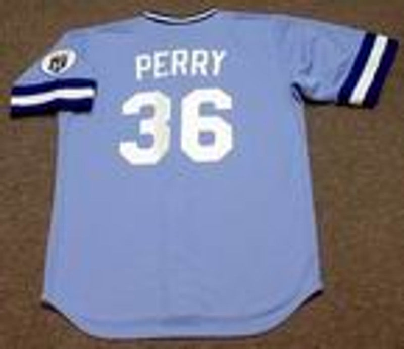 GP KCR 1983 Cooperstown Away Baseball Stitched Jersey, Vintage Baseball Jersey, Retro Sewn Jersey