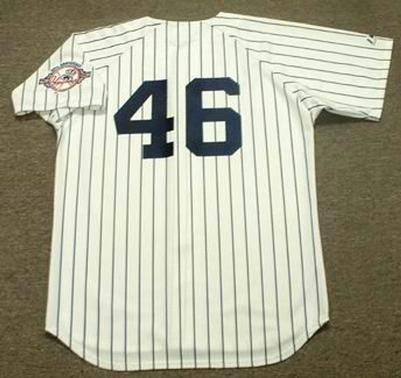 AP NYY 2003 Home Throwback Baseball Stitched Jersey, Vintage Baseball Jersey, Retro Sewn Jersey