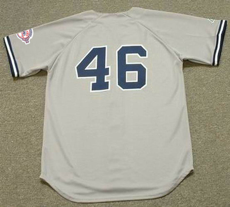 AP NYY 2003 Away Throwback Baseball Stitched Jersey, Vintage Baseball Jersey, Retro Sewn Jersey