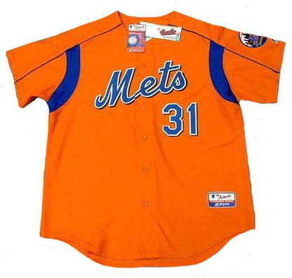 MP NYM 2004 Throwback Baseball Stitched Jersey, Vintage Baseball Jersey, Retro Sewn Jersey