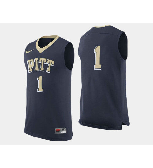 Pittsburgh Panthers 1 Jamel Artis Navy Road College Basketball Jersey retro stitched fan jersey RTJ2509 image 1