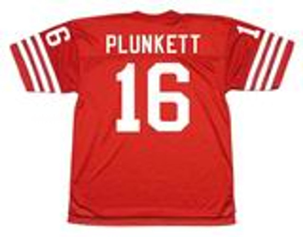 San Francisco 49ers Jim Plunkett 1977 Home Throwback Football Jersey product image