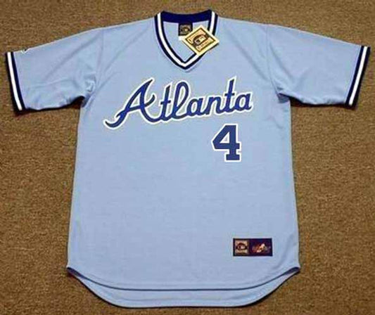 Biff Pocoroba Atlanta Braves 1982 Baseball jersey retro stitched fan gear RTJ01789
