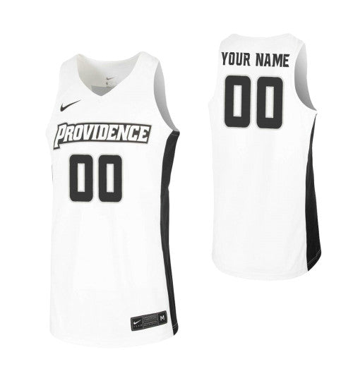 Providence Friars Custom Jersey White retro stitched fan jersey RTJ8268 image 1
