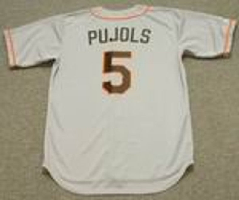 Albert Pujols St. Louis Browns 1950s Baseball jersey retro stitched fan gear RTJ01948