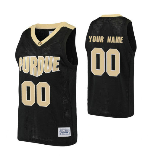 Purdue Boilermakers Custom Basketball Alumni Jersey Black retro stitched fan jersey RTJ8246 image 1
