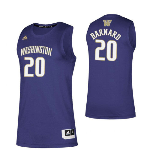 Washington Huskies 20 Quin Barnard Purple College Basketball Jersey retro stitched fan jersey RTJ7028 image 1