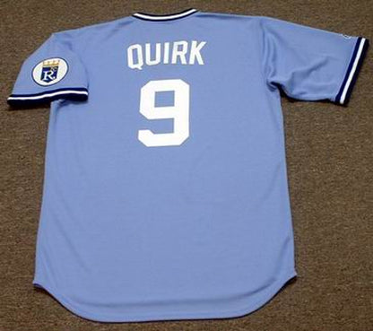 Jamie Quirk Kansas City Royals 1980 Baseball jersey retro stitched fan gear RTJ00663