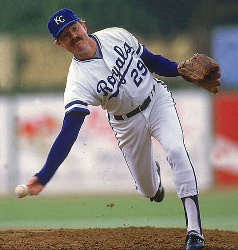 Dan Quisenberry Kansas City Royals 1985 Baseball jersey retro stitched fan gear RTJ01319