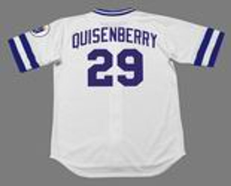 Dan Quisenberry Kansas City Royals 1985 Baseball jersey retro stitched fan gear RTJ01319