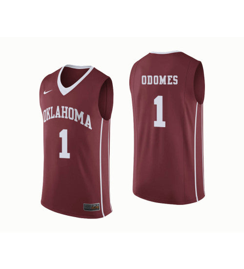 Oklahoma Sooners 1 Rashard Odomes College Basketball Jersey Crimson retro stitched fan jersey RTJ8578 image 1