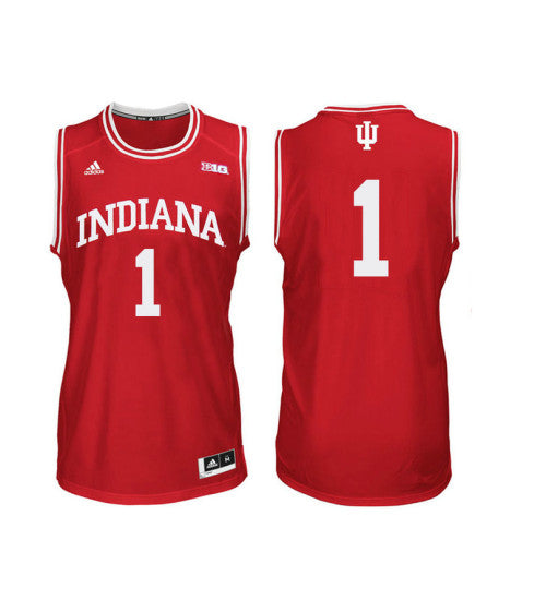 Indiana Hoosiers 1 Aljami Durham College Basketball Jersey Red retro stitched fan jersey RTJ5079 image 1