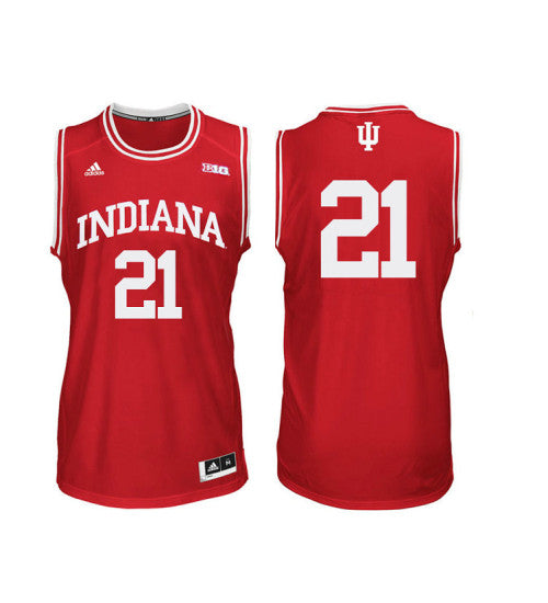 Indiana Hoosiers 21 Freddie Mcswain Jr College Basketball Jersey Red 7619 retro stitched fan jersey RTJ5030 image 1