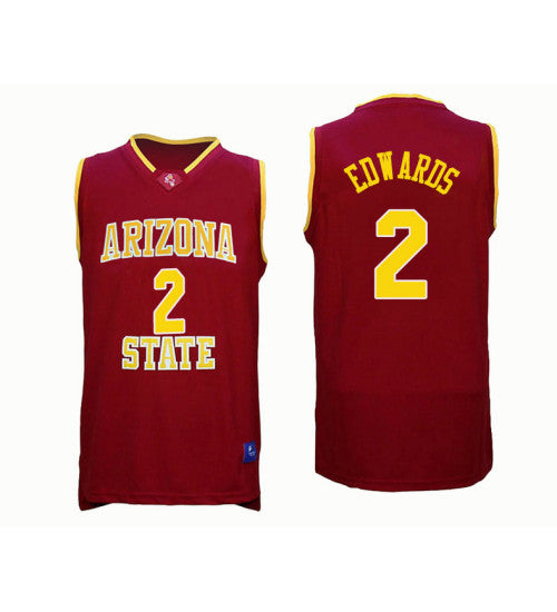 Arizona State Sun Devils 2 Rob Edwards College Basketball Jersey Red retro stitched fan jersey RTJ6614 image 1