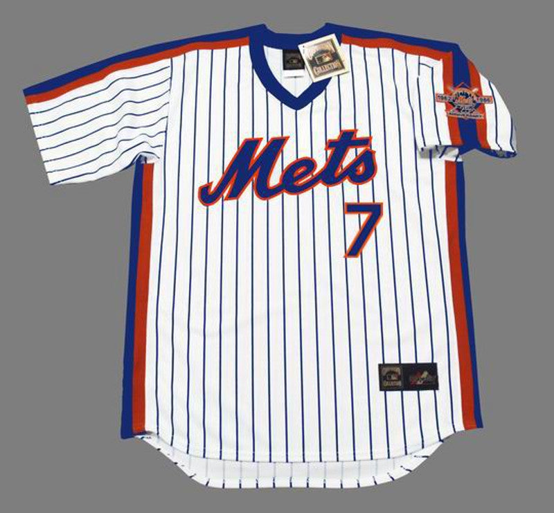 JR NYM 1986 Throwback Home Baseball Stitched Jersey, Vintage Baseball Jersey, Retro Sewn Jersey