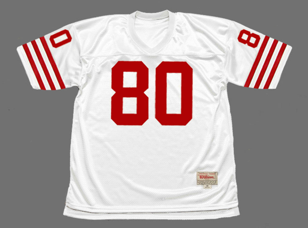 JERI SF 49ers 1988 Throwback Away Football Jersey, Retro Stitched Jersey