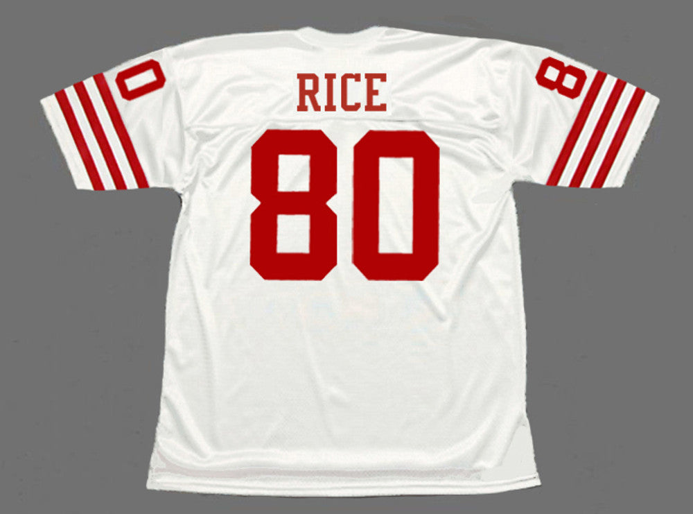 JERI SF 49ers 1988 Throwback Away Football Jersey, Retro Stitched Jersey