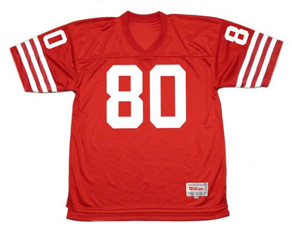 San Francisco 49ers Jerry Rice 1988 Home Throwback Football Jersey product image