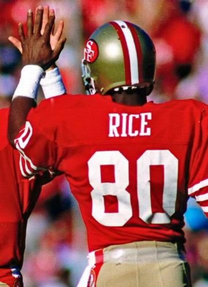 San Francisco 49ers Custom Home Throwback Football Jersey product image