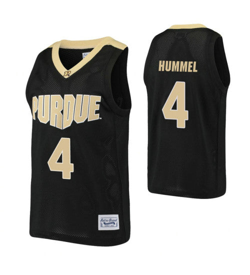 Purdue Boilermakers 4 Robbie Hummel Black College Basketball Jersey retro stitched fan jersey RTJ2469 image 1