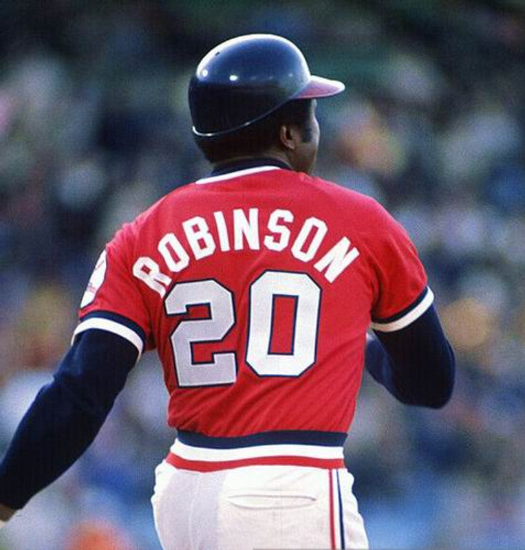 Frank Robinson Cleveland Indians 1975 Baseball jersey retro stitched fan gear RTJ00947