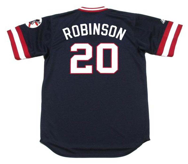 Frank Robinson Cleveland Indians 1975 Baseball jersey retro stitched fan gear RTJ00946