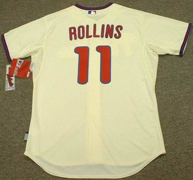 Jimmy Rollins Philadelphia Phillies 2012 Baseball jersey retro stitched fan gear RTJ00516