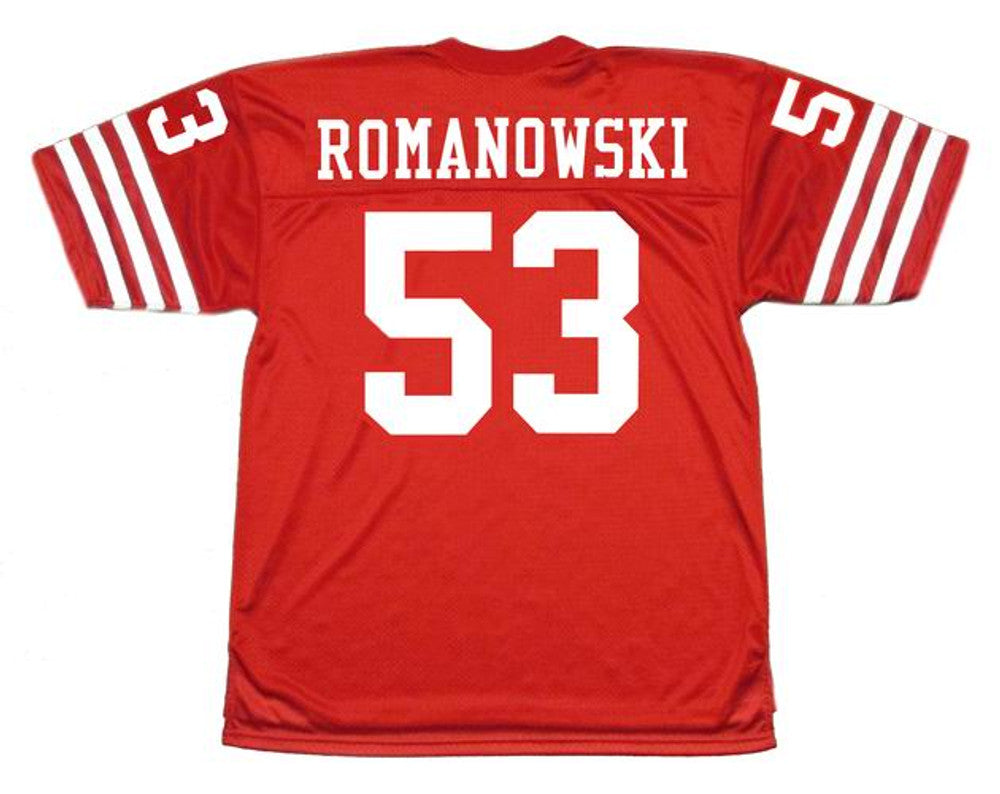 San Francisco 49ers Bill Romanowski 1988 Home Throwback Football Jersey product image