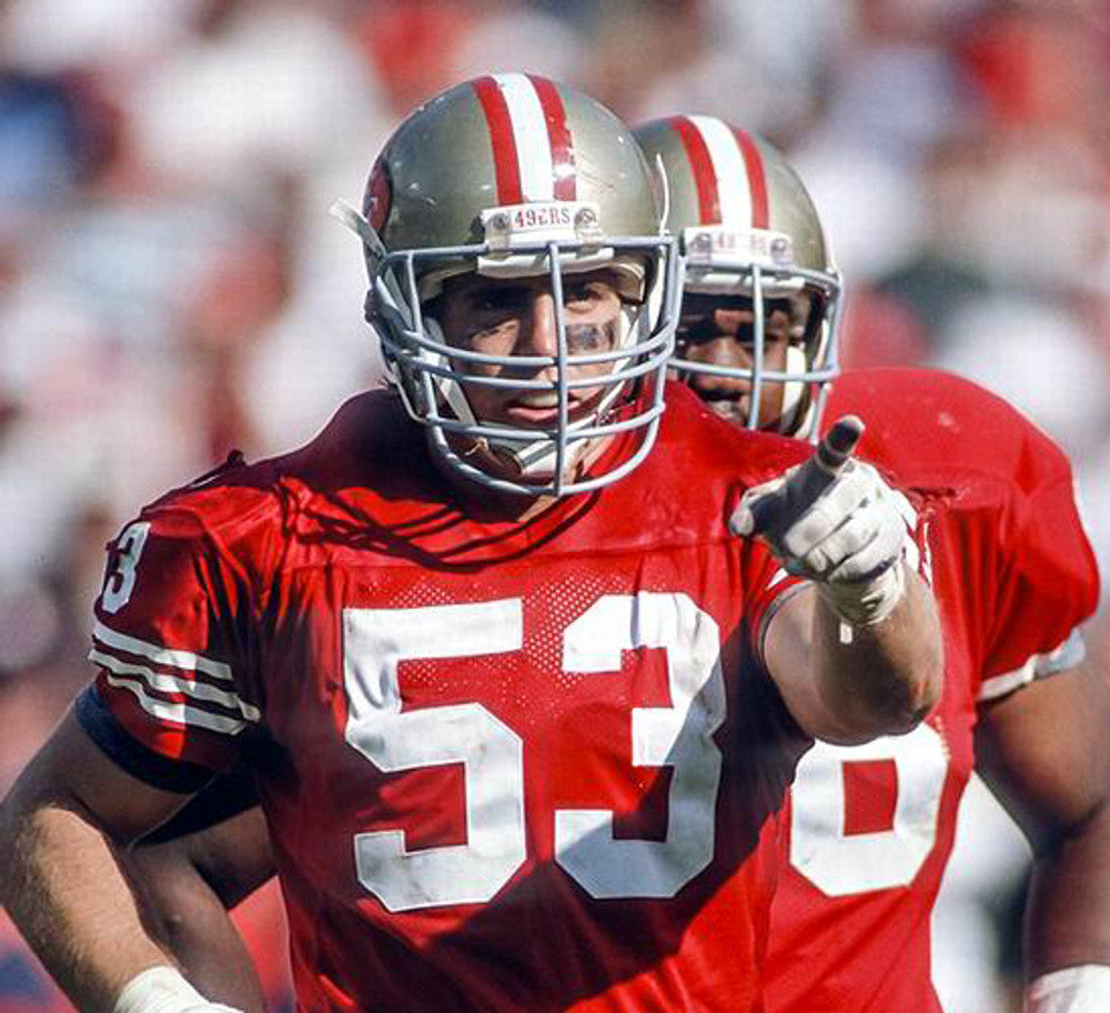 San Francisco 49ers Bill Romanowski 1988 Home Throwback Football Jersey product image