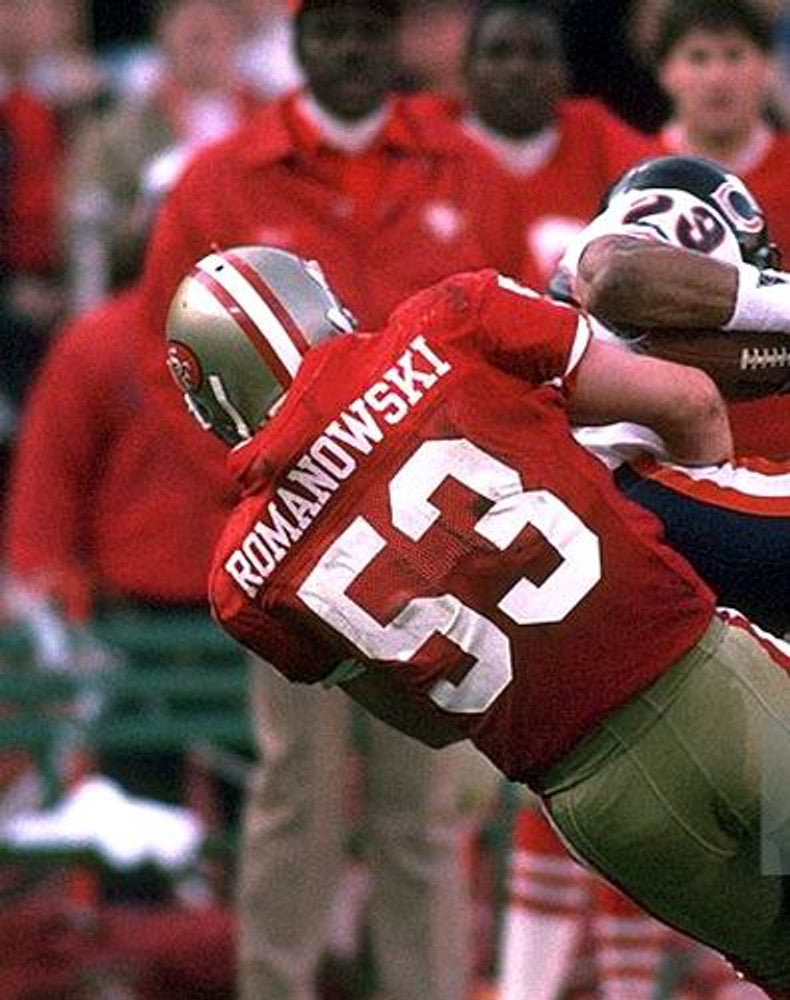 San Francisco 49ers Bill Romanowski 1988 Home Throwback Football Jersey product image