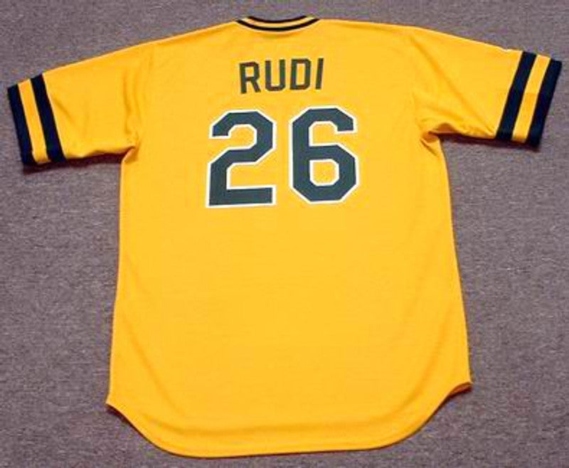 Joe Rudi Oakland Athletics 1982 Baseball jersey retro stitched fan gear RTJ00452