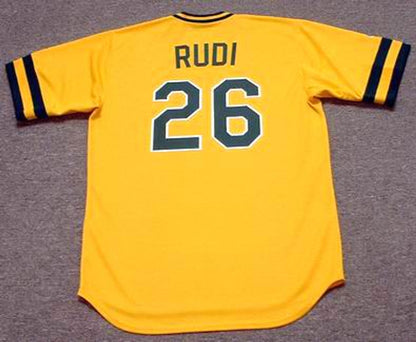 Joe Rudi Oakland Athletics 1982 Baseball jersey retro stitched fan gear RTJ00452