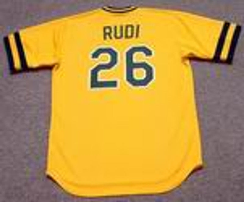 Joe Rudi Oakland Athletics 1982 Baseball jersey retro stitched fan gear RTJ00452
