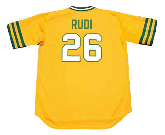 Joe Rudi Oakland Athletics 1972 Baseball jersey retro stitched fan gear RTJ00455