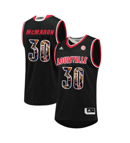 Louisville Cardinals 30 Ryan Mcmahon College Basketball Jersey Black 2439 retro stitched fan jersey RTJ10210 image 1